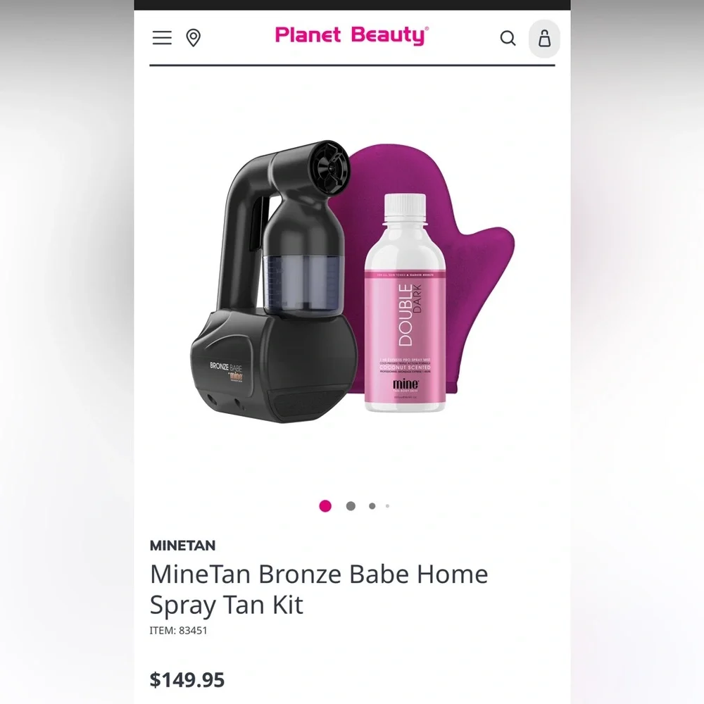 NEW IN BOX - MineTan Bronze Babe Home Spray Tan Kit - Pink Sprayer - Picture 11 of 16